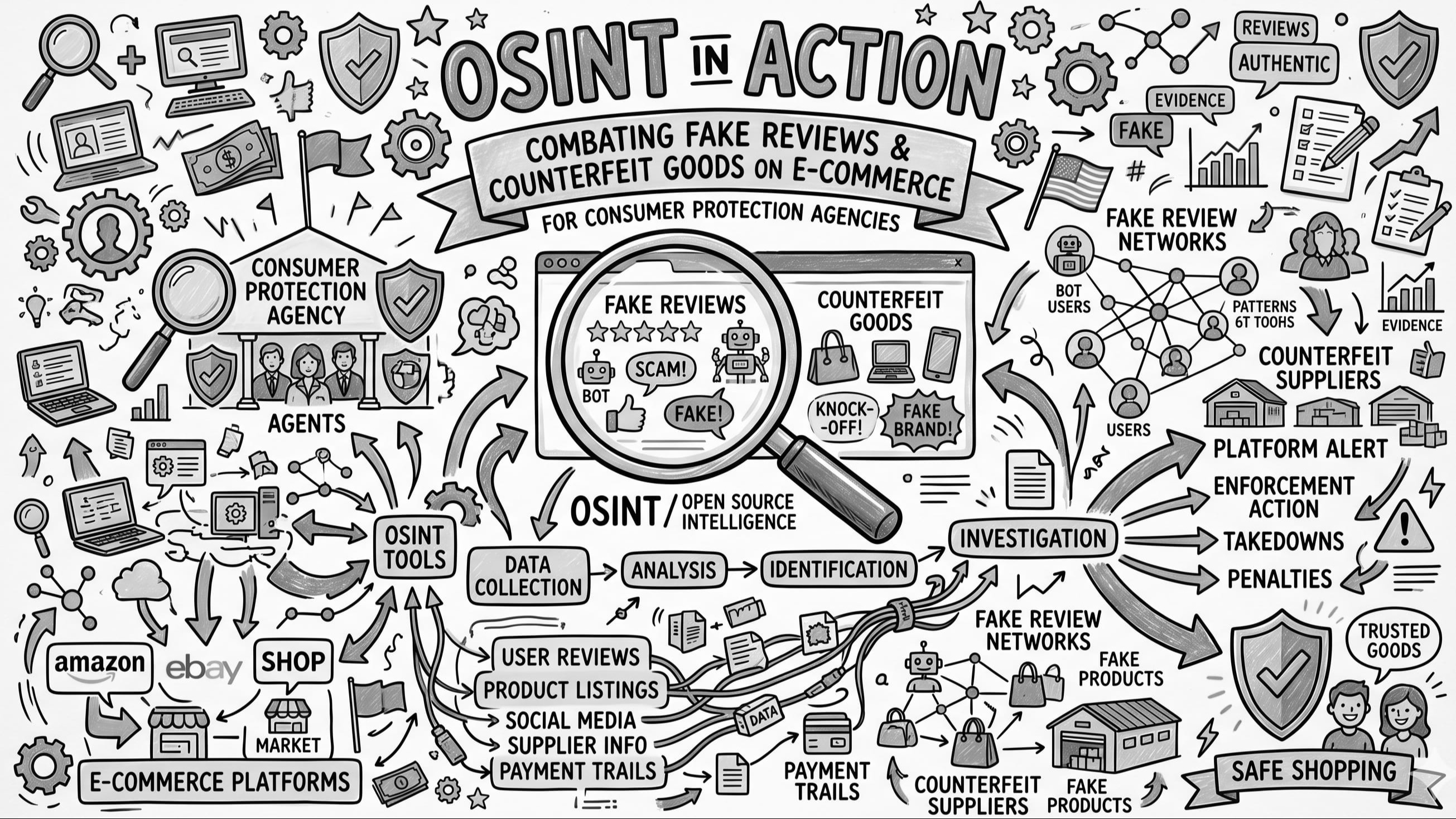 OSINT in Action: How Consumer Protection Agencies Can Combat Fake Reviews and Counterfeit Goods on E-Commerce Platforms
